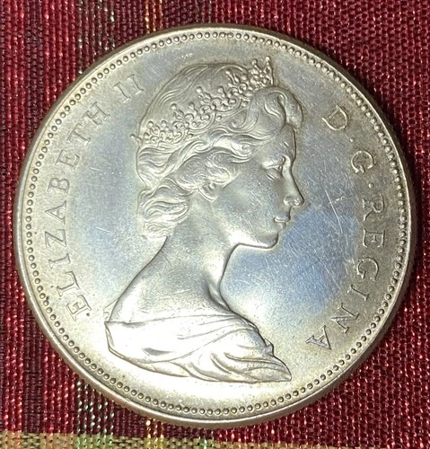 1867-1967 Canadian Silver $1 Dollar Coin Canada Elizabeth II (80% Silver)