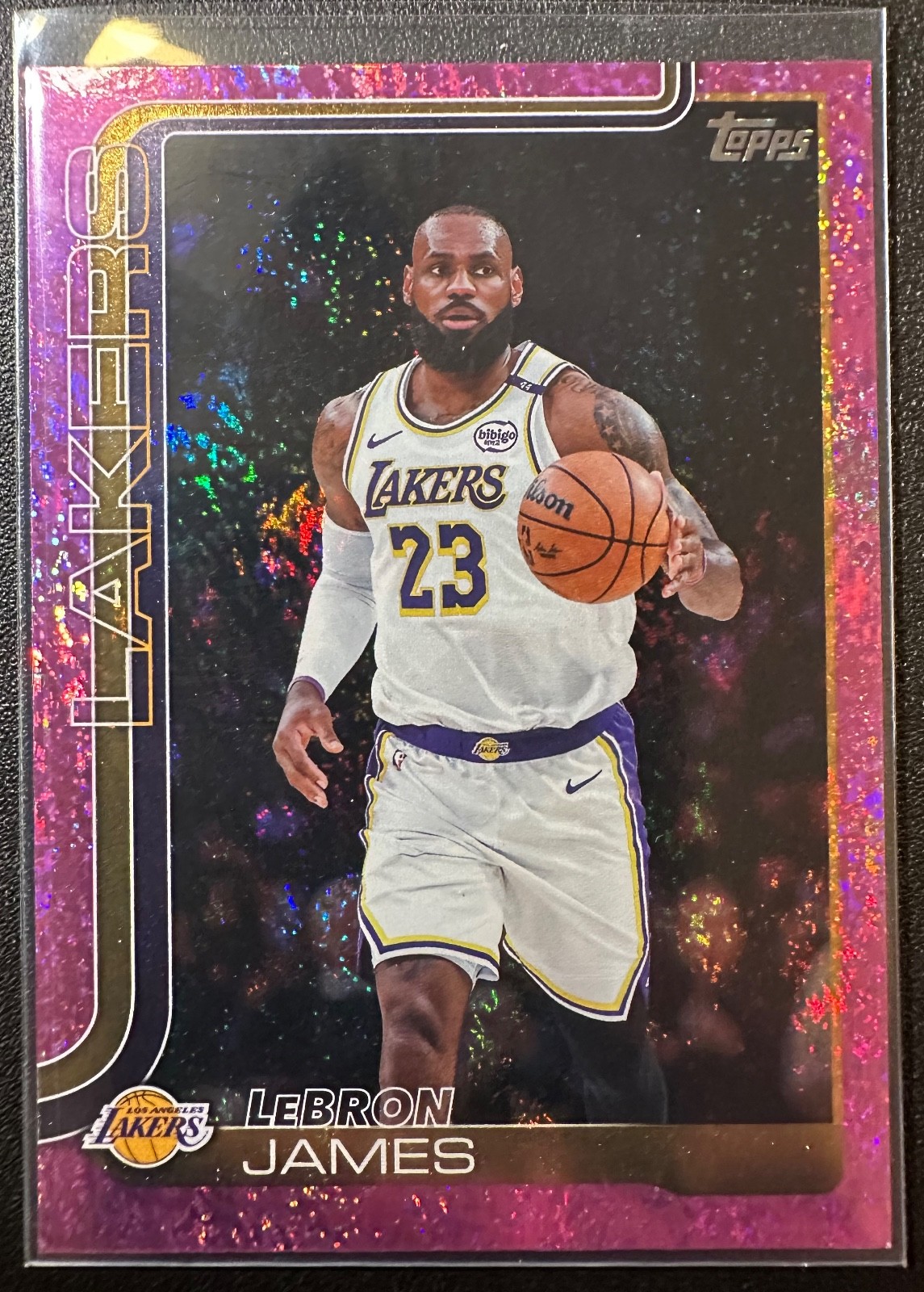 2025-26 Topps - LeBron James #150 Pink Holo Foil