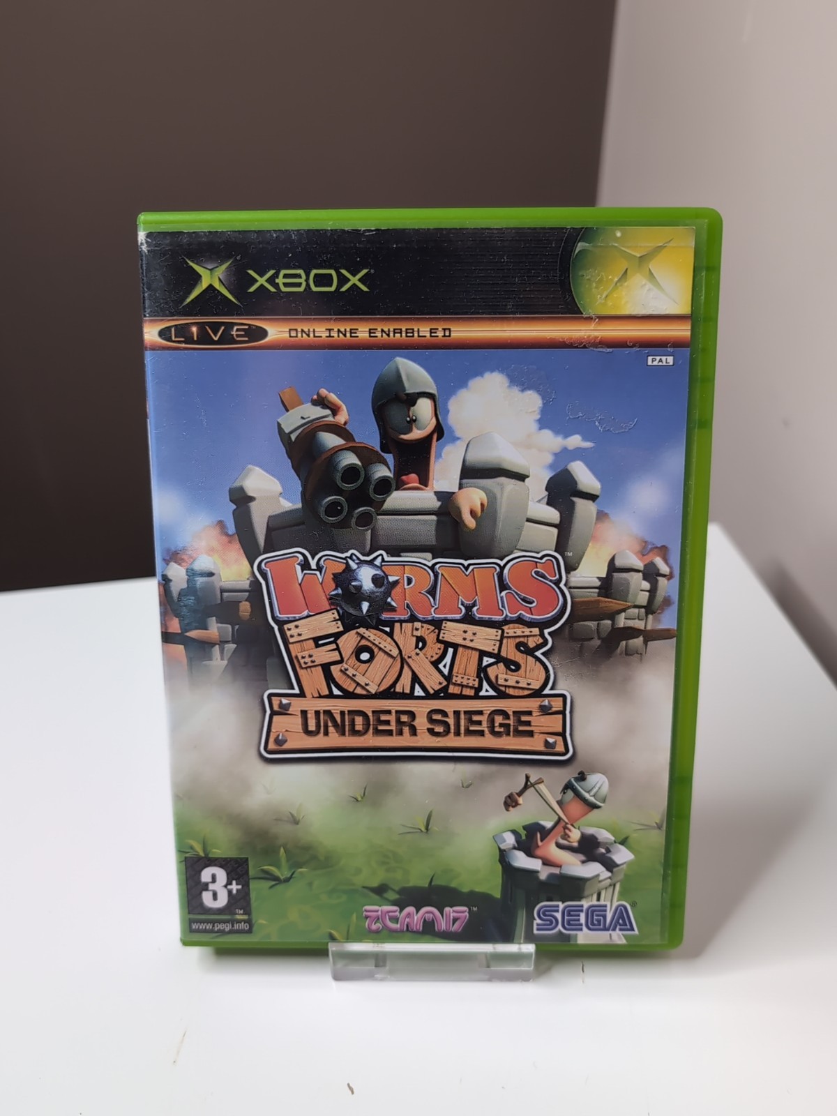 Worms Forts Under Siege Microsoft Xbox Original 2004 PAL UK Complete With Manual
