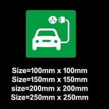 ELECTRIC EV CAR CHARGING POINT PARKING CUSTOM VEHICLES STICKER GLOSS SIGN