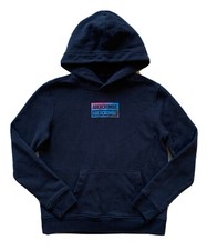 ABERCROMBIE Kids Boys Girls Hoodie Iridescent Logo Sweatshirt Gently Used 11/12