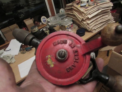 excellent england stanley chapman vintage hand drill multiplier tool - Picture 2 of 19