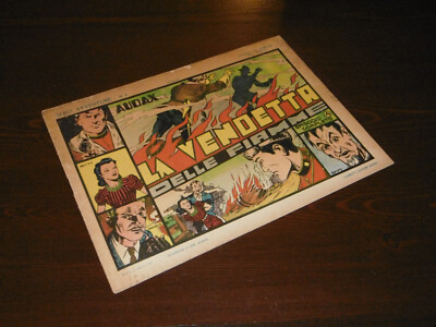ADVENTURE BOOK N°8 AUDAX AMERICAN BOOKS REVENGE OF FLAMES 1947 CAPRIOTTI