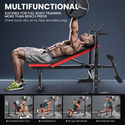 Pull Up Bar Squat Rack Adjustable Power Rack Heavy Duty Sturdy