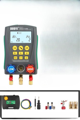 Kältetechnik Digital Krümmer Messgerät Messgerät HVAC Vakuum Druck Temperatur Tester Werkzeug - Bild 9 von 12