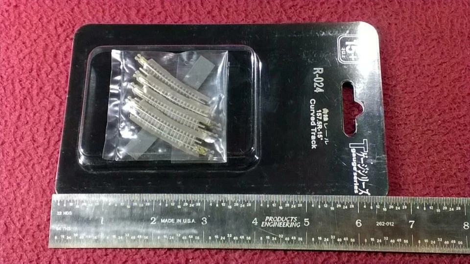 T GAUGE 1:450 SCALE TRACK - R-024 157.5R-15 CURVED TRACK - NIP - Image 4 of 4