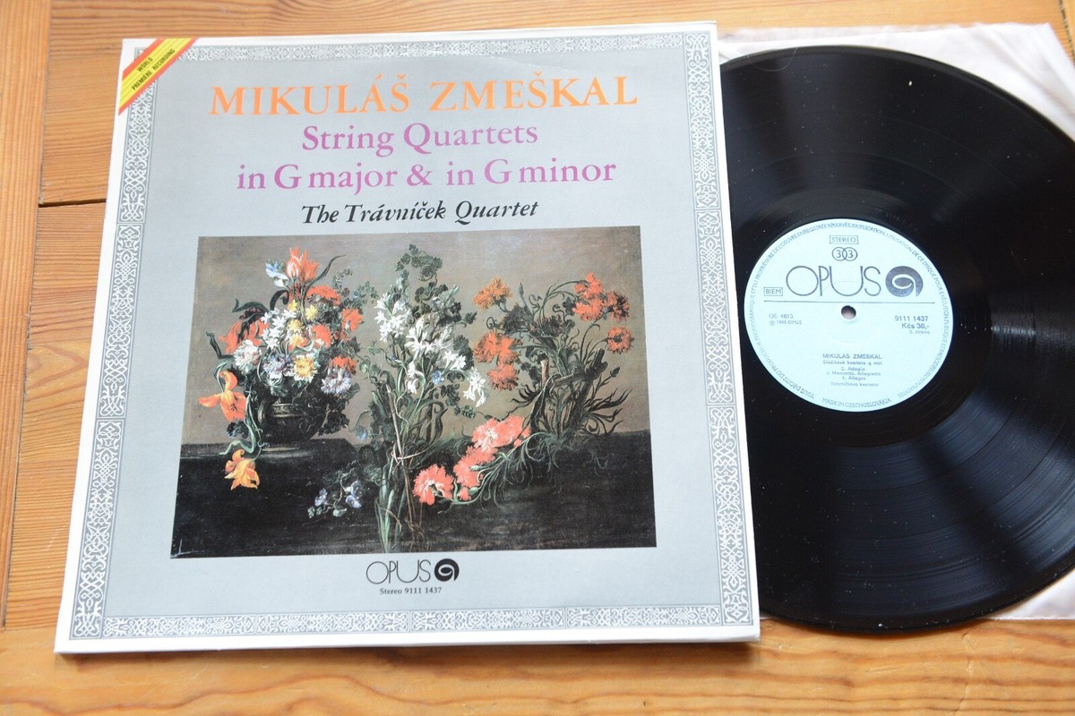 MIKULAS ZMESKAL String Quartets THE TRAVNICEK QUARTET LP Opus