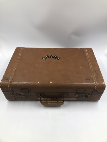 Sky Cruiser VTG Brown Hard Shell Travel Suitcase Luggage ~ ELVIS sticker