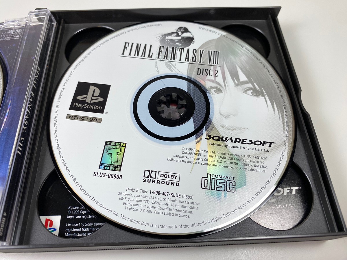 Genuine Original OEM Final Fantasy VIII 8 - Sony PlayStation