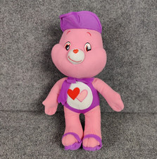 Vintage Kenner Care Bears Love A Lot Bear Plush Pink Hearts Stuffed Animal Toy