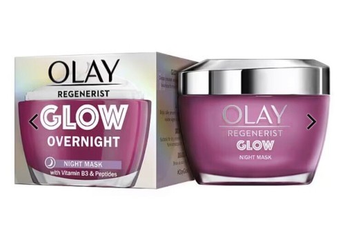 Olay Glow Regenerist Overnight Face Mask With Vitamin B3 + Peptides/50ml/ - Picture 4 of 18