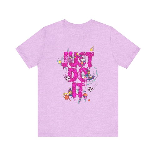 Just Do It Colorful Unisex Jersey Tee | Motivational Shirt, Casual Wear - Picture 30 of 45