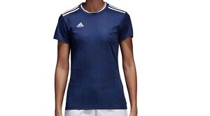 Details about adidas Women's Condivo 18 Jersey T-Shirt Top Dark Blue/White S, M