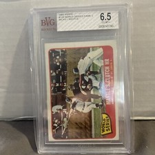 1965 TOPPS #134 MICKEY MANTLE!!! CLUTCH WORLD SERIES HOME RUN!!