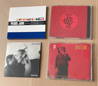 Lot 4 x CD PEARL JAM Last kiss / Not for you / Who you are (Promo) / Go - EUROPA