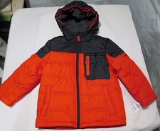 Oshkosh Winter Jacket w/Hood NWT Size M5/6 Retail 70 Red and Black