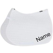 Schabracke bestickt personalisiert ESKADRON white Cotton VS-Schabracke