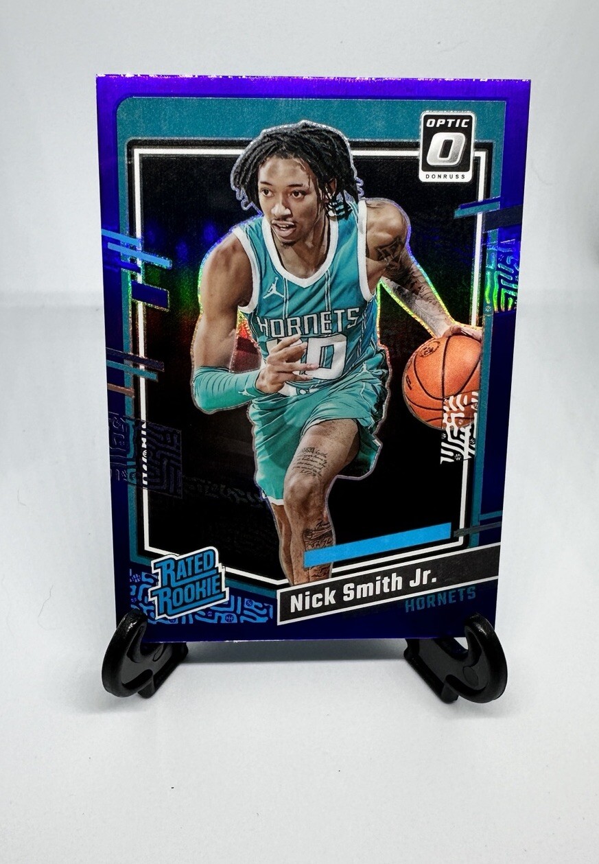 Nick Smith Jr. 2023-24 Panini Donruss Optic - Rated Rookie Purple Prizm #224