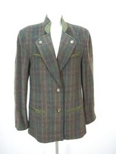 Walbusch Schurwolle mehrfarbig mit Revers wundervoller Damen Walkjanker Gr.38