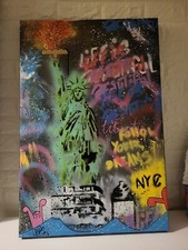 mr brainwash Statue Of Liberty New York City wall art canvas quality NYC Repro