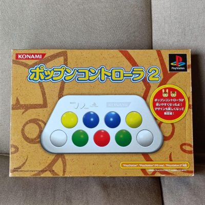 Pop'n Music Minicon 2 Controller Boxed PlayStation Japanese IMPORT