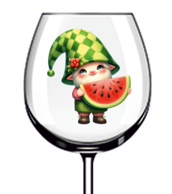 12x Wassermelone Zwerg Küche Laden Weinglas Flasche Becher Vinyl Aufkleber