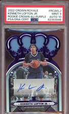 2022 Crown Royale Kenneth Lofton Jr Purple 8/25 #RCAKLJ PSA9 Auto 10 Grizzlies 