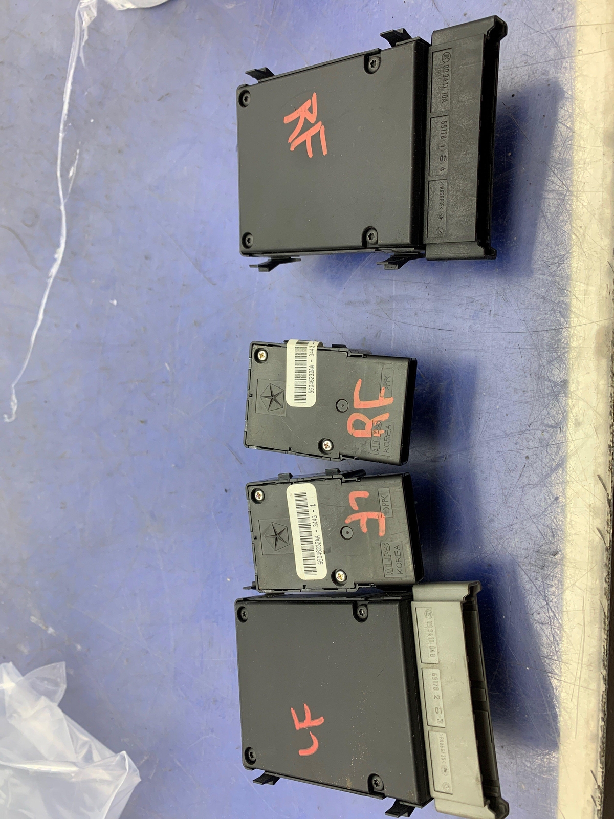 2014 - 2019 MASERATI GHIBLI OEM FRONT LEFT & RIGHT SEAT SWITCH SET 4PC 58049431