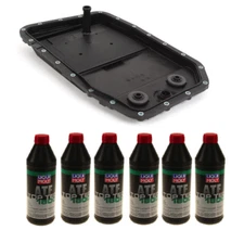 Auto Transmission Service Kit (Oil Pan+Filter+Gasket) ZF OEM + 6L ATF for BMW