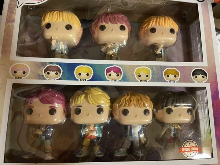 BTS Funko POP Collaboration 7 Pack Figure Set K POP Toy Collectible Items