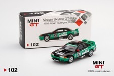 MiNi Gt, Nissan Skyline GT-R HKS 87, 1992 Japan Touring Car #102, 1:64 scale JTC