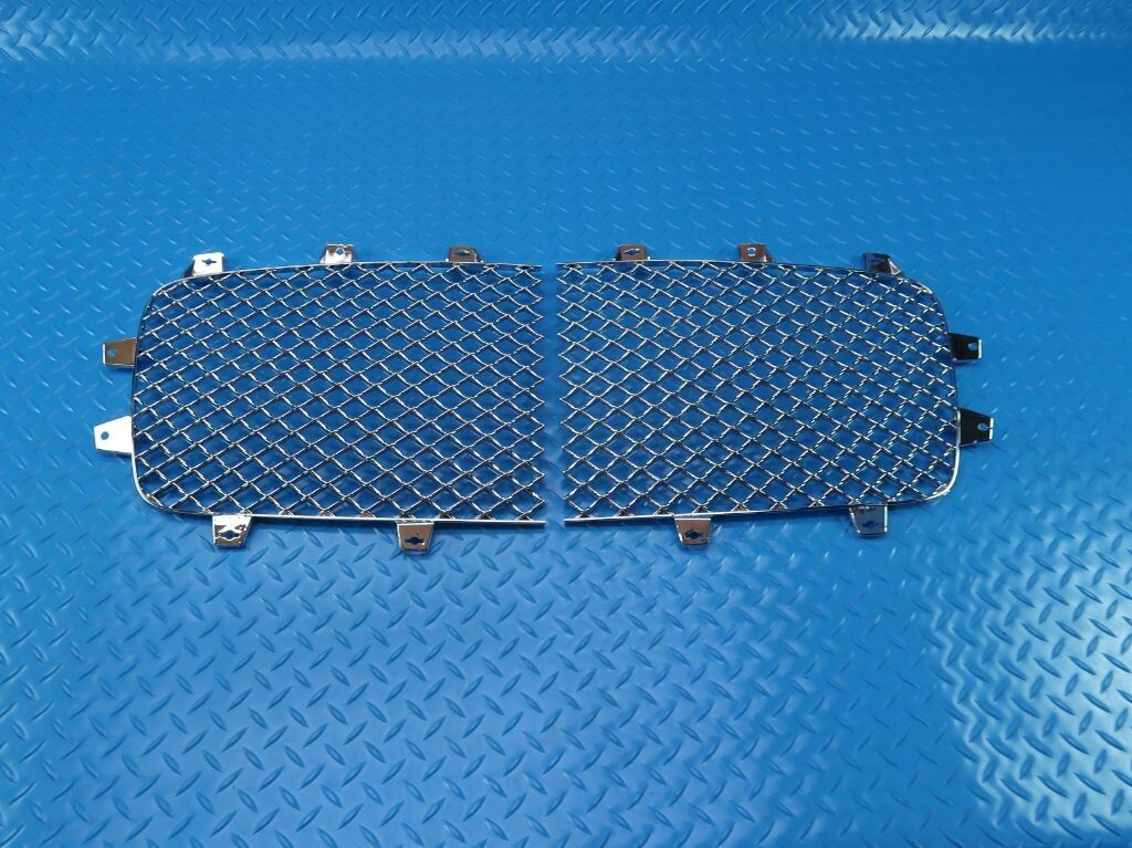 Bentley Continental Gtc Gt main radiator grille chrome inserts 2pcs #9778