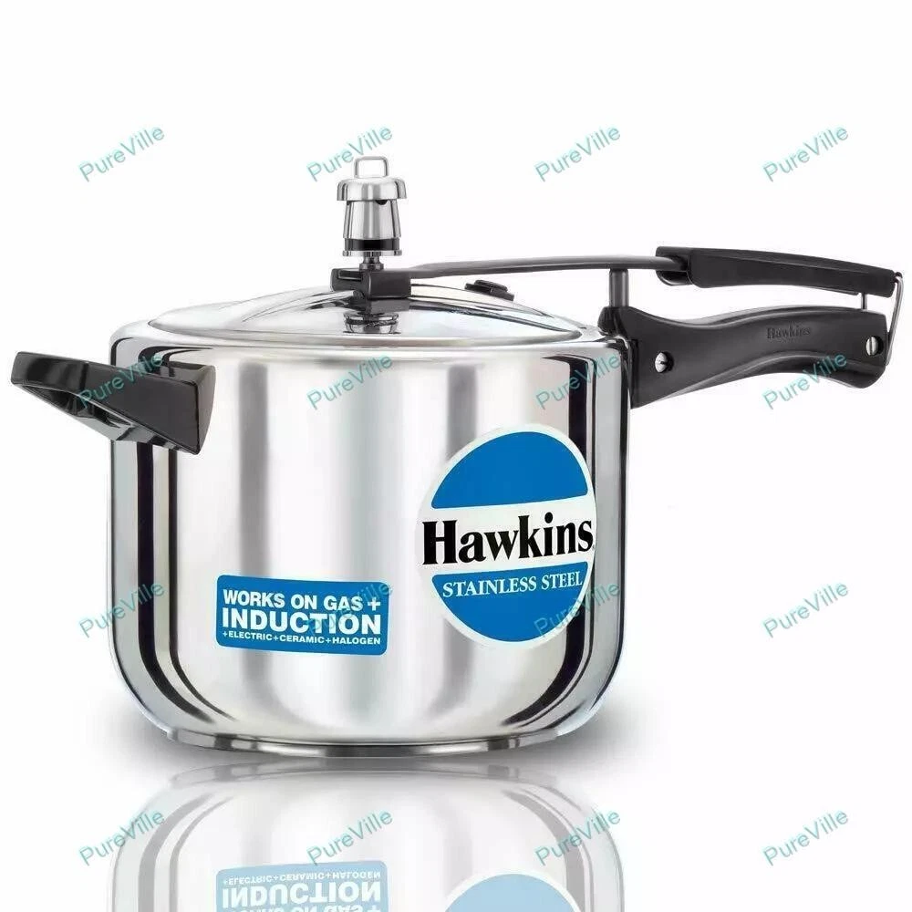 Hawkins Pressure Cooker 5 Litres Stainless Silver Best Gift For All Occasion