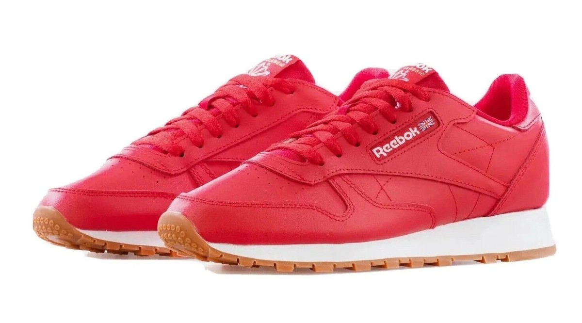 Reebok Classic Leather Men's Sneakers Vector Red GY3601 | eBay