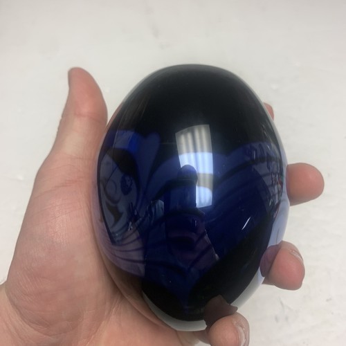Vintage Iridescent Glass Perfume Scent Bottle Signed Eickholt 1990 No  Stopper - 第 3/23 張圖片
