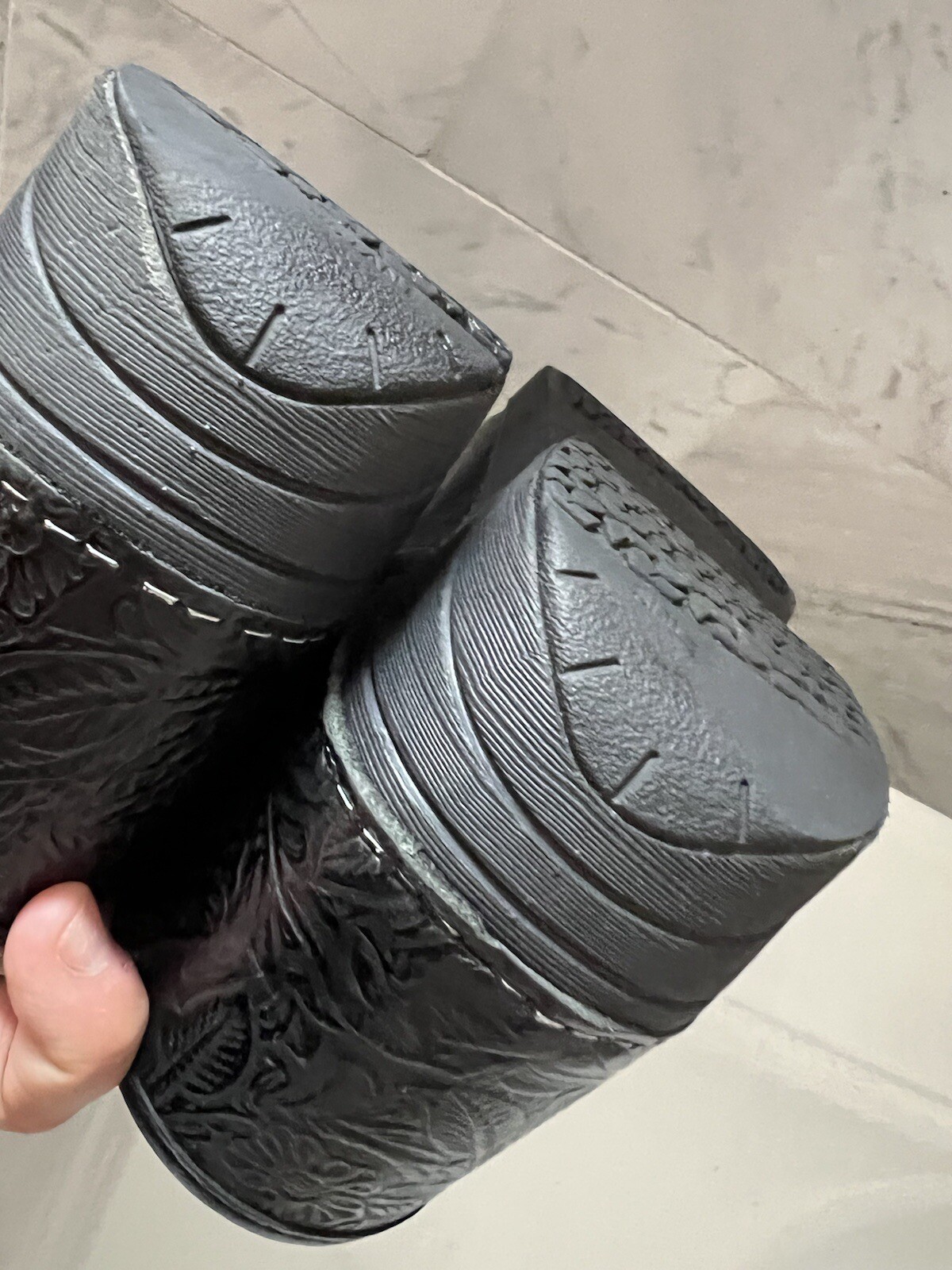 dansko pro xp black floral tooled