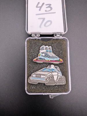 Back to the Future 2 Nike Air Mags Prez One Sneakertoons Collab Enamal Pins RARE