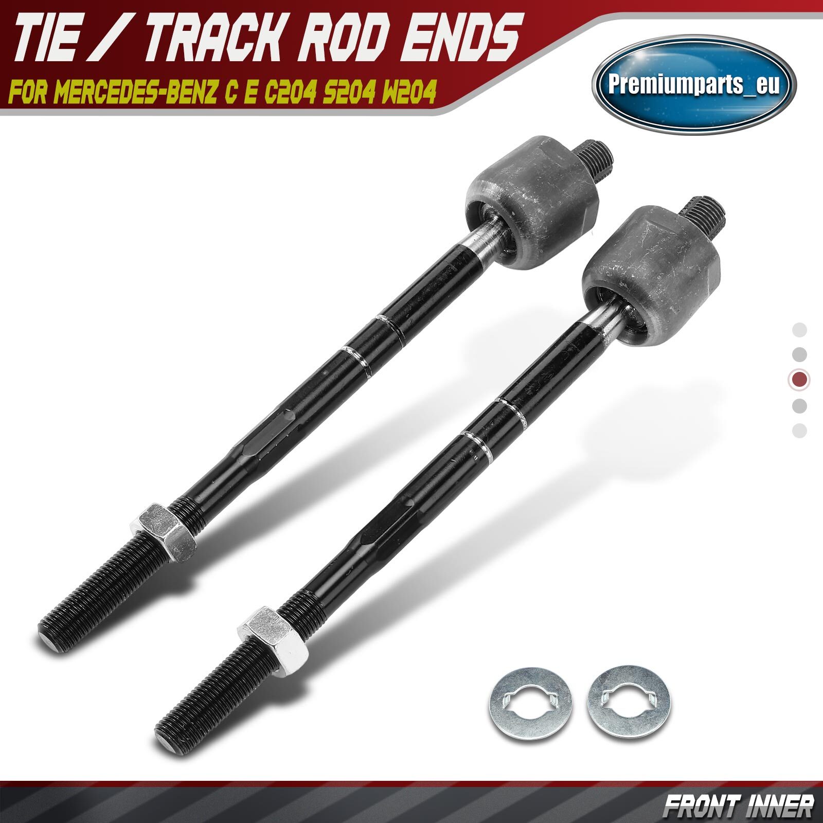 2x Tie / Track Rod Ends Front Inner for Mercedes-Benz C E-Class C204 ...