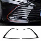For Toyota Camry Le 21-24 Bright Black Front Bumper Side Mesh Grille Grill Strip