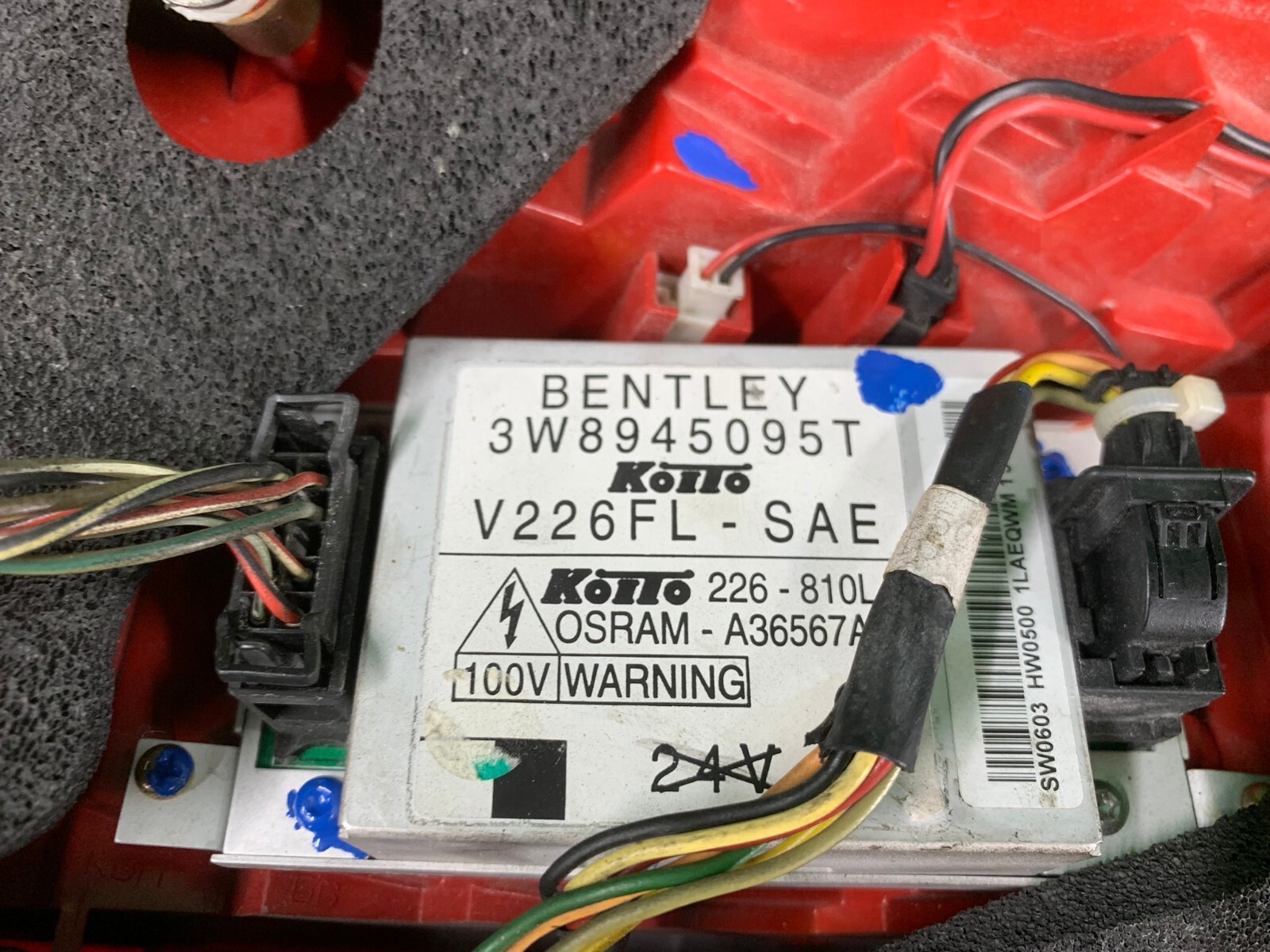 🛑 2003-2007 Bentley Continental GT Left Driver Side TailLight Lamp OEM TESTED!