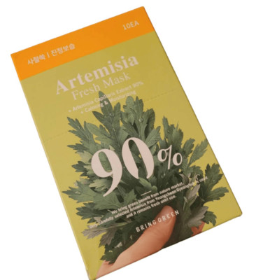 Bring Green Artemisia Natural Fiber Sheet  Fresh Mask 0.70 oz 10 in Box