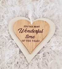 Świąteczna drewniana To najcudowniejsza pora roku Wisząca tabliczka