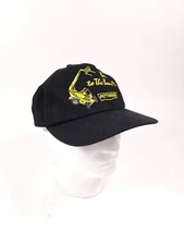 Vtg Pettibone Bad To The Bone Black Snapback Cap Hat Cap Made In USA 