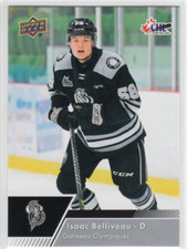 Isaac Belliveau 22-23 Upper Deck CHL Base Common #81 Gatineau Olypmiques