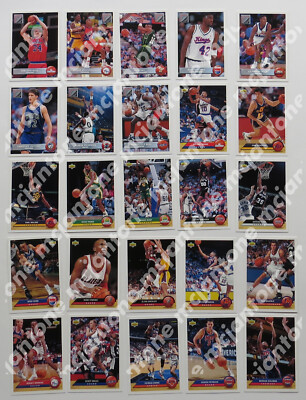 McDonald's 92-93 Upper Deck NBA FANTASY PACKS 50 Trading Card SET