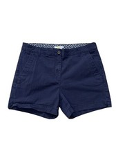 Boden Chino Khaki Shorts Navy Blue Size 12 4 Inch Inseam