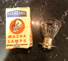 Vintage Automobile 6-8 Volt Eveready Ge Mazda Lamp Prefocused 2331 32 32c