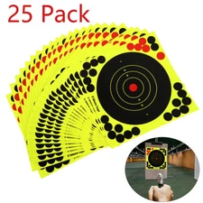 25Pack Shooting Targets Self Adhesive Splatter Paper-Shots Burst Gun Shoot Rifle