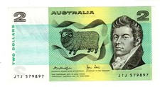 Australia AUSTRALIA 2 Dollar Note ND (1979 ) P43c MAC ARTHUR NEW UNC