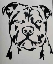 1x Staffordshire Pit Bull Terrier Dog Decal Vinyl Sticker Glass Craft 5x5inch